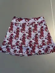 NWT WOMEN'S GOLFTINI COSMIC SKORT, SIZE: M, COLOR: BLUE/RED (K8.17)