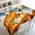Old Yellow House.3D Tablecloth Table cover Cloth Rectangle Wedding Party Banquet