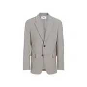 [Ami] Ami-Light Taupe Virgin Wool Two Buttons Jacket-Uomo 48 IT