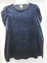 Anne Klein Navy Sparkle Top Size Medium New With Tag