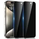 2 Pack Tempered Glass Privacy Screen Protector for iPhone 15 Pro/iPhone 15 6.1"