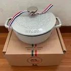 Staub Enameled Pot Wa-NABE lily Campagne S size 16cm Cast Iron