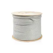 Astrotek CAT6 FTP Cable 305m Roll - Grey White Full 0.55mm Copper Solid Wire Ethernet LAN Network 23AWG 0.55cu 2x4p PVC Jacket
