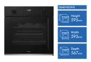 Technika 60cm 5 Function Left Side-Opening Oven
