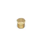 Hex Head Pipe Plug 1/2 Male Npt Brass Fitting Water Oil Gas Cored Hollow body