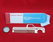 69-72 Chevy Truck Brushed Stainless Steel Metal Trim Beard Hair Mustache Comb
