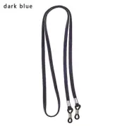 Faux Suede Leather Glasses Strap Neck String Anti-slip Cord Holder Dark Blue