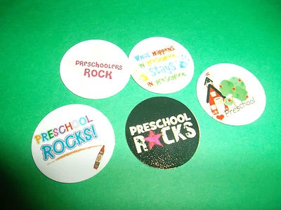NEW PRE CUT ONE INCH BOTTLE CAP IMAGES PRE SCHOOL ROCKS FREE SHIP