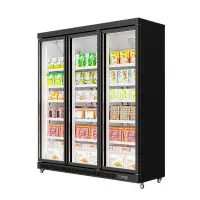 在飛比找蝦皮購物優惠-冰櫃  立式冰櫃  展示冰櫃 三門除霧冷凍櫃商用超市生鮮冰櫃