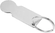 ARTIBETTER Stainless Steel Shopping Trolley Token Keychain Heat Transfer Blank Coin for Supermarkets Compact and Lightweight Trolley Token Pendant for Everyday Use and Gifting