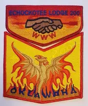 Echockotee OA Lodge 200 1998 2 Piece Set Flap & Oklawaha Chapter X1 - Florida