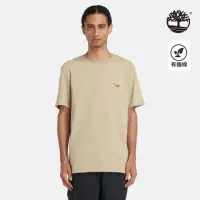 在飛比找momo購物網優惠-【Timberland】男款米色健行圖案短袖T恤(A42YU