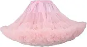 [UxicRuya] Women's Petticoat Elastic Waist Tulle Skirt for Lolita Cosplay Ballet Dance