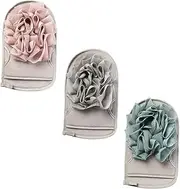 Beavorty 3pcs Bath Towel Bathing Cleaning Towel Exfoliating Brush Shower Scrubber Scrubbing Brush Glove Exfoliating Mitt Glove for Shower Bath Rubbing Towel Gloves Shower Supplies Sponge