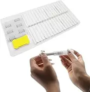 achaltiza 70PCS White Dustless Chalk with 6 Holders & Eraser – Non-Toxic Bulk Chalk Set for Blackboards, Perfect for School, Office, and Home Use.