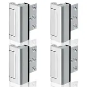4PACK Home Security Door Reinforcement Lock Childproof,Add High Security to Home Prevent Unauthorized Entry,Frame Lock,Aluminum Construction Finish,Silver