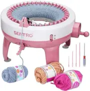 Knitting Machine, Smart Weaving Loom Knitting Board Rotating Double Knitting ...