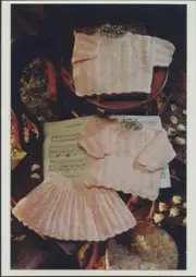 Baby Sweater & Skirt - Plymouth Yarn KNITTING PATTERN P125 - chest 14"-20"
