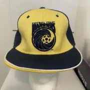 Central Coast Mariners A-League Snap Back Flat Peak Baseball Cap Hat - Soccer
