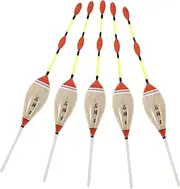 WOONEKY 5Pcs Fishing Floats Portable for Heavy Carp Fishing Unique Design for Long Distance Casting for Stream Use Enhanced Buoyancy