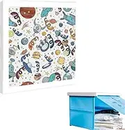 Bathroom Mural Storage Cabinet, New Foldable Creative Wall-Mounted Storage Cabinet Hidden Waterproof and Moisture-Proof Rack Storage Box,D