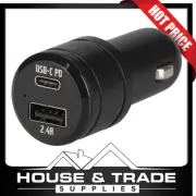 Car Cigarette Lighter Adaptor 32W USB A + Type-C MP3694