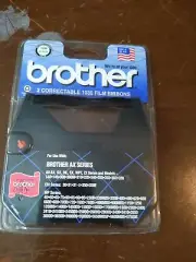 Brother 1230 Black Correctable 1030 Film Ribbon 2 Pack Sealed NEW NIP AX Series