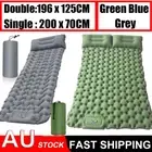 Self Inflating Mattress Camping Sleeping Mat Air Bed Single & Double Pillow Bag