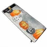 Cynthia Rowley Curious Halloween Spooky Pumpkins Shimmering 72" Table Runner