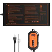 Seedling Heat Mat with Thermostat – 10"x20.75" Waterproof Heating Pad