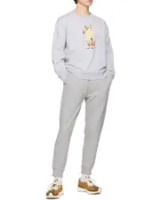 Dressed Fox printed cotton sweatshirt XS White