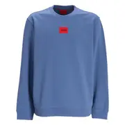 [Hugo] Hugo Logo-patch Cotton Sweatshirt XL BLUE