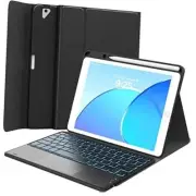 Keyboard Case for iPad 9th 8th 7th Generation 10.2 inch, 7 Color Backlit,