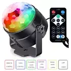 Disco Party Stage LED Crystal Magic Ball Light with Remote Sound Control