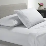 Bianca Heston 300 Thread Count Cotton Percale Sheet Sets White