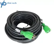 75FT 30Amp 3 Prong Generator RV Extension Power Cord L5-30P to L5-30R Twist Lock