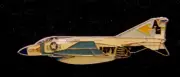 VF-103 SLUGGERS F-4 PHANTOM LAPEL HAT PIN UP USS NAS US NAVY PILOT CREW VETERAN