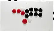 Fightbox F8 R3L3 PS5 White Arcade Controller, Leverless, Compatible with PC/PS5/PS4, Sanwa Electronic Switch, 16 Buttons, Cable Removal, Genuine Japanese Warranty