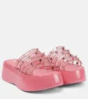 [Jean Paul Gaultier] Jean Paul Gaultier x Melissa Becky Punk platform slides AU 8 pink