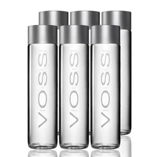 【VOSS 芙絲】挪威天然礦泉水(玻璃瓶裝800mlx6入)