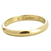 在飛比找momo購物網優惠-【Cartier 卡地亞】18K金-1895系列經典婚戒51