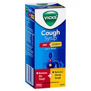 Vicks Cough Syrup Dry + Chesty 200mL
