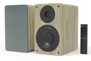 Silcron SLR05 Wireless Active Bookshelf Speakers - Wood