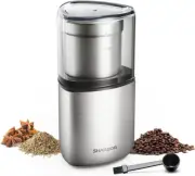Electric Coffee Bean Grinder, Spice Grinder, 1 Removable Bowl with Stainless Ste