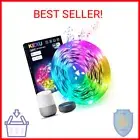 Smart WiFi Led Strip Light 50ft Led Lights for Bedroom with App Control and Musi