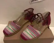UGG Ladies Libbi Serape Espadrilles Flats Shoes Size US 7 1011189 W / FFHS NEW!