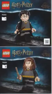 New LEGO 76393 Harry Potter & Hermoine Granger - Instructions ONLY Both books