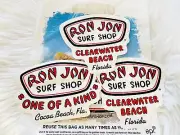 RON JON “One Of A Kind” Cocoa Beach, Fla. & CLEARWATER BEACH FL Vinyl Sticker