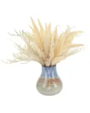 Creative Displays Flocked Fox Tail & Pampas Arranged in Ceramic Vase