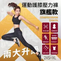 在飛比找Yahoo!奇摩拍賣優惠-iFit 愛瘦身 Fitty 運動護膝壓力褲 旗艦款 黑 【